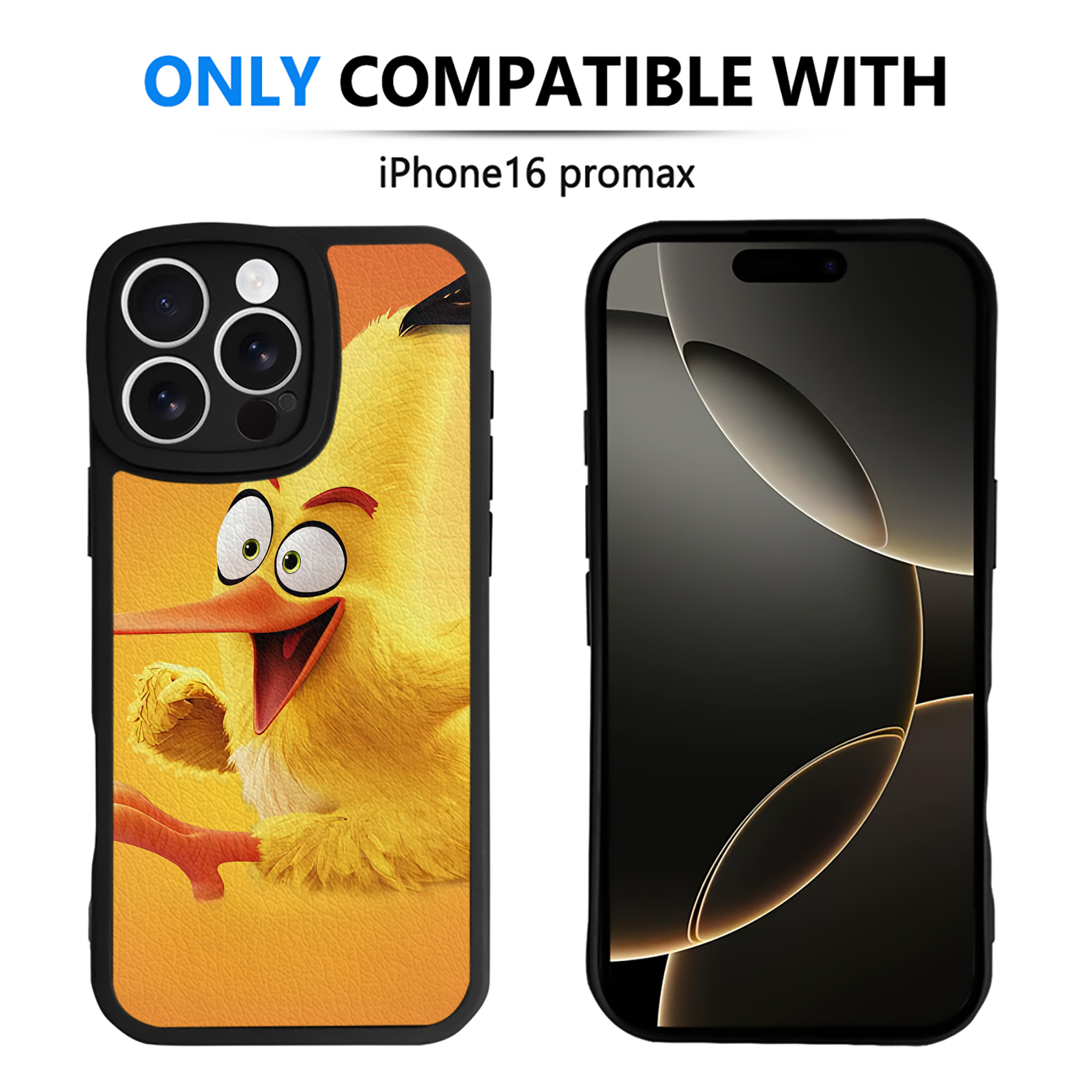 （画像用） Angry Birds アングリーバード 【iPhone 16シリーズ対応】シリコンスマホケース（レザー調） 材質：シリコン
